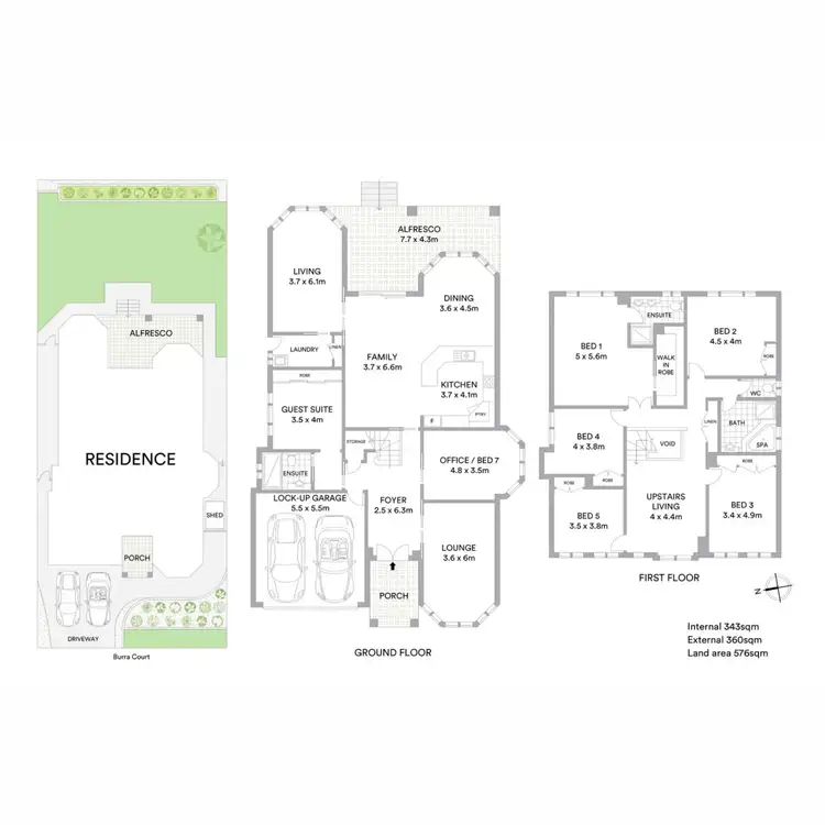 Floorplan of Homely house listing, 7 Burra Court, Hamlyn Terrace NSW 2259