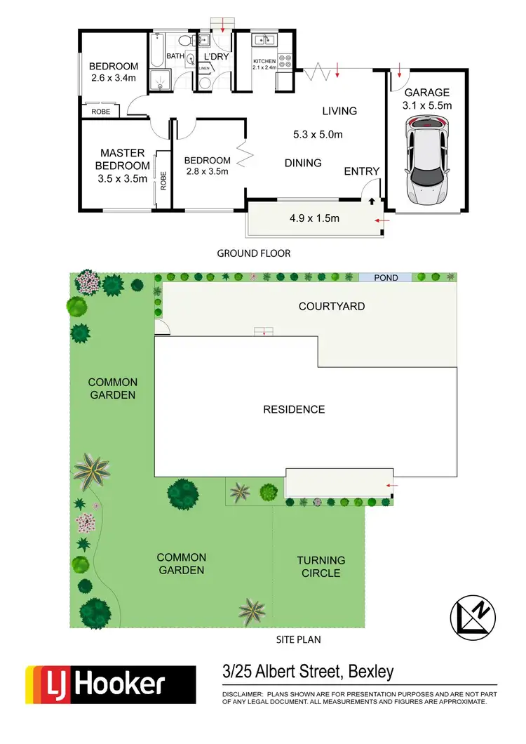 Floorplan of Homely villa listing, 3/26 Albert Street, Bexley NSW 2207