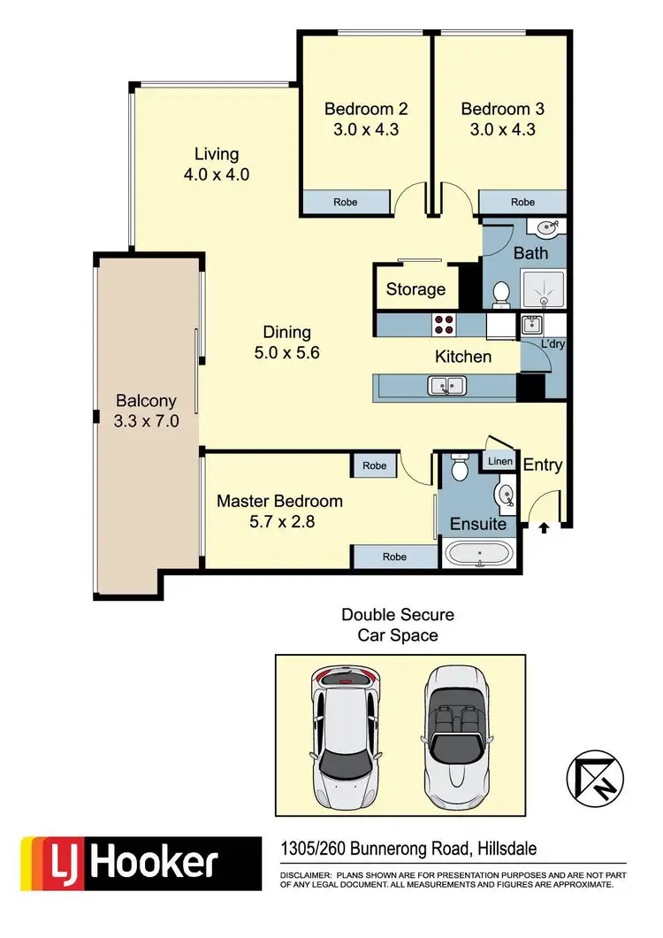 Floorplan of Homely apartment listing, 1305/238-262 Bunnerong Road, Hillsdale NSW 2036