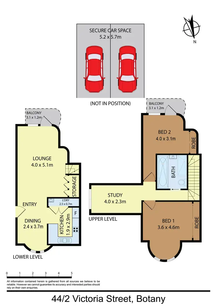 Floorplan of Homely apartment listing, 44/2 Victoria Street, Botany NSW 2019