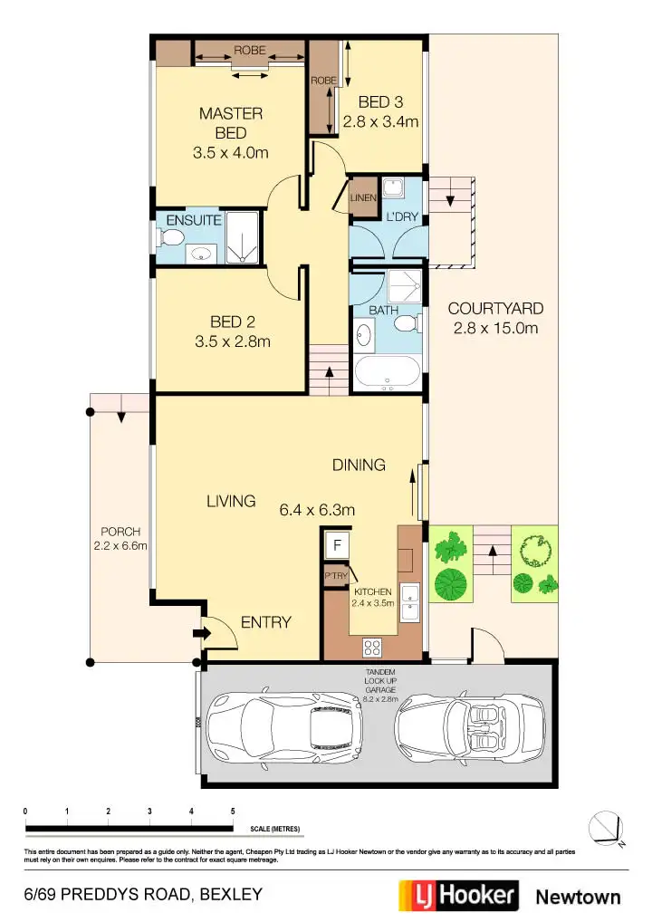 Floorplan of Homely townhouse listing, 6/69-71 Preddys Road, Bexley NSW 2207