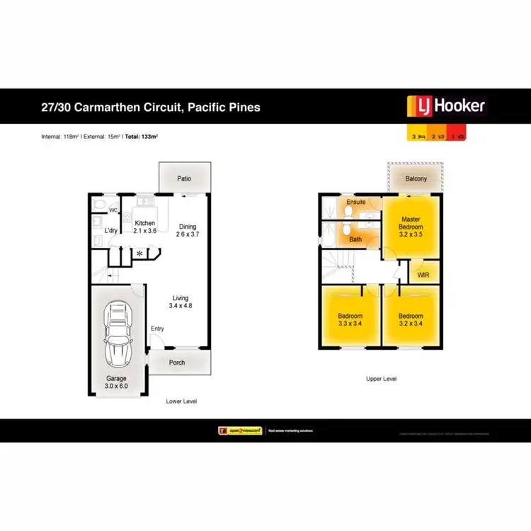 Floorplan of Homely villa listing, 27/30 Carmarthen Circuit, Pacific Pines QLD 4211