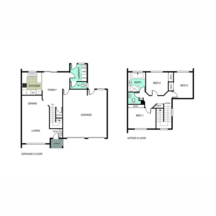Floorplan of Homely townhouse listing, 89 Mainwaring Rich Circuit, Palmerston ACT 2913