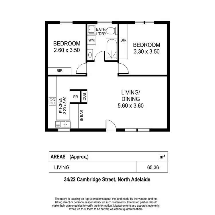 Floorplan of Homely unit listing, 34/22 Cambridge Street, North Adelaide SA 5006