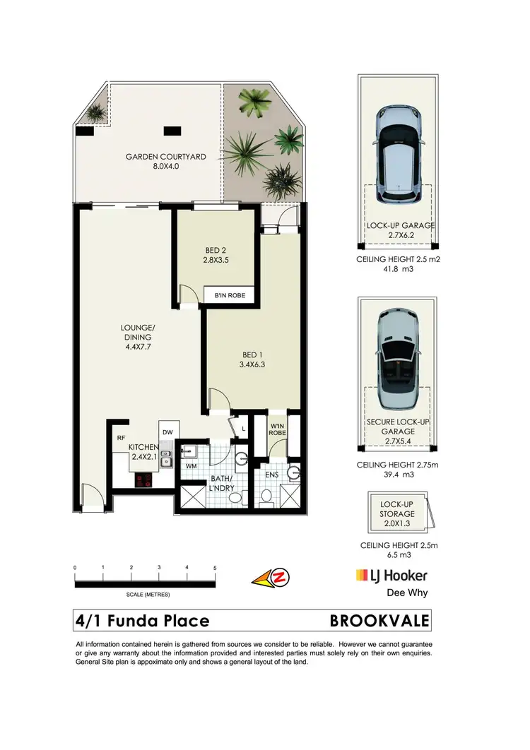 Floorplan of Homely unit listing, 4/1-3 Funda Place, Brookvale NSW 2100