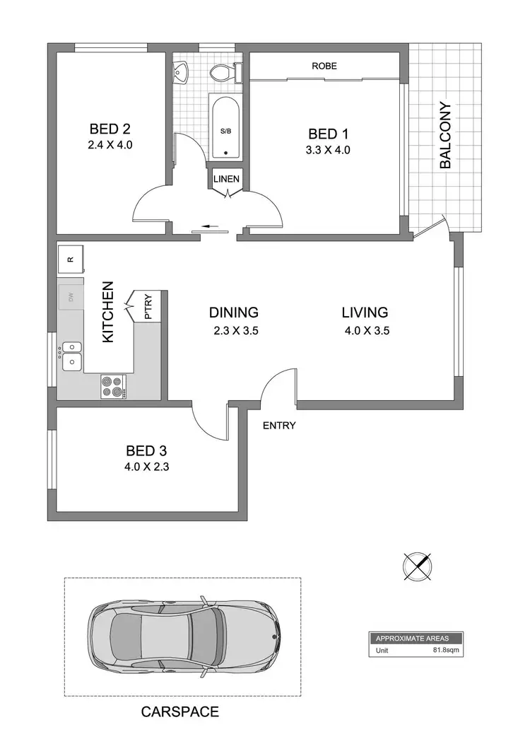 Floorplan of Homely apartment listing, 4/361 Victoria Place, Drummoyne NSW 2047