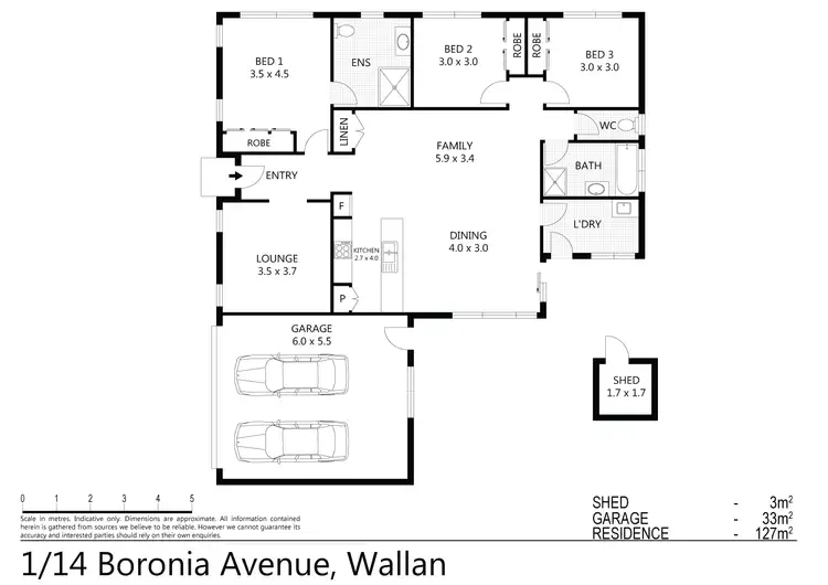 Floorplan of Homely unit listing, Unit 1/14 Boronia Avenue, Wallan VIC 3756