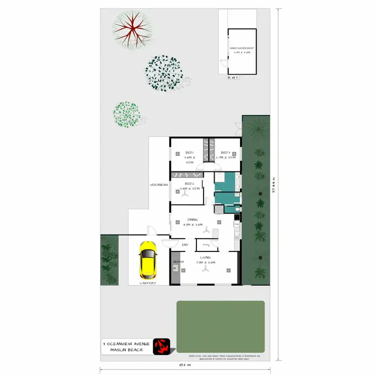 Floorplan of Homely house listing, 3 Oceanview Avenue, Maslin Beach SA 5170