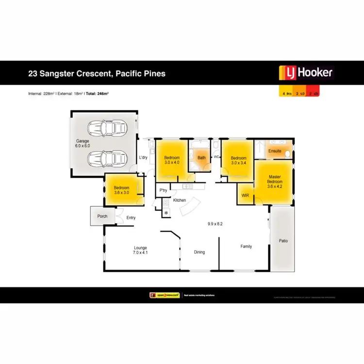 Floorplan of Homely house listing, 23 Sangster Crescent, Pacific Pines QLD 4211