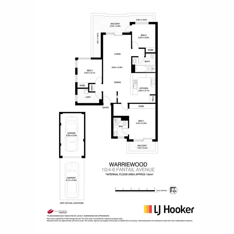 Floorplan of Homely apartment listing, 10/4-6 Fantail Avenue, Warriewood NSW 2102