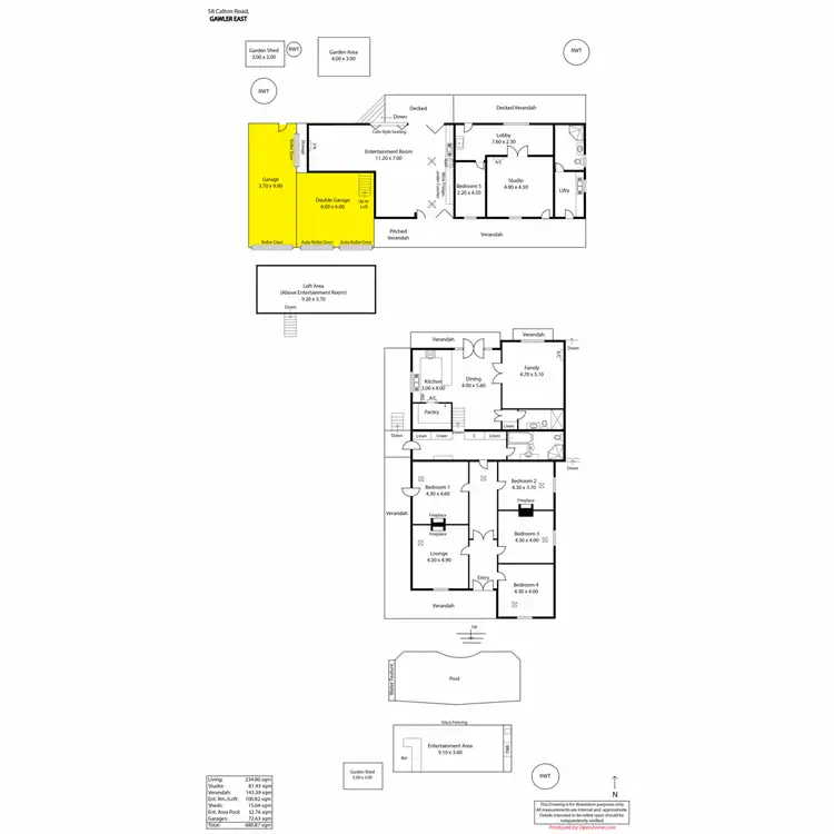 Floorplan of Homely house listing, 58 Calton Road, Gawler East SA 5118