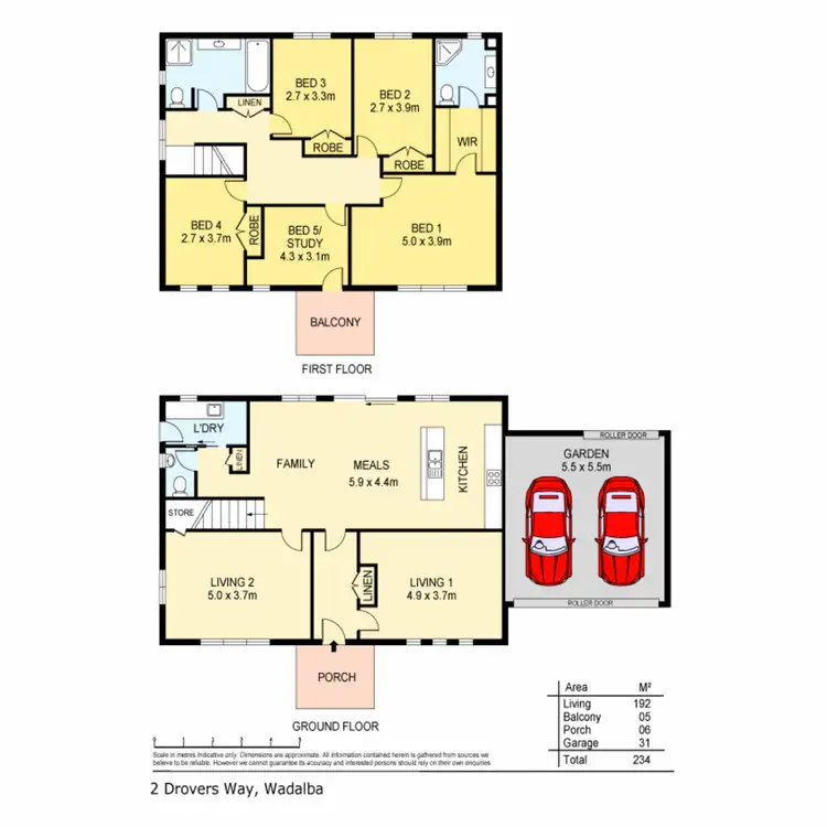 Floorplan of Homely house listing, 2 Drovers Way, Wadalba NSW 2259