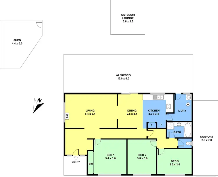 Floorplan of Homely house listing, 16 Wayfarer Road, Heathridge WA 6027
