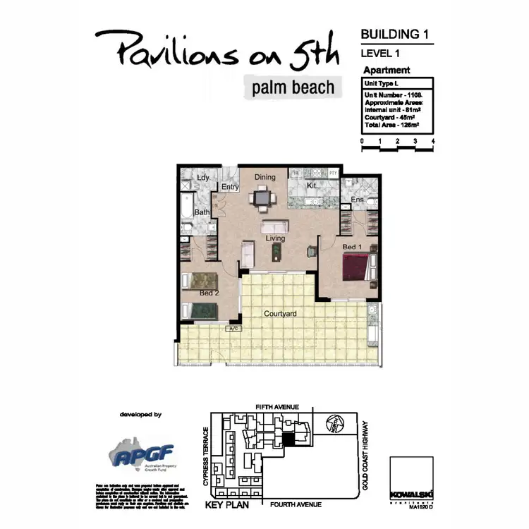 Floorplan of Homely unit listing, 1108/10 Fifth Avenue, Palm Beach QLD 4221