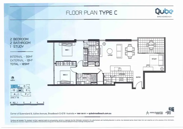 Floorplan of Homely unit listing, 21/2-4 Jubilee Ave, Broadbeach QLD 4218