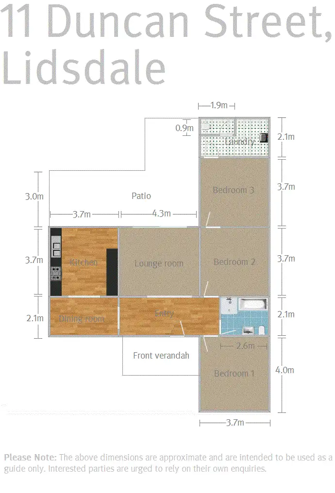 Floorplan of Homely house listing, 11 Duncan Street, Lidsdale NSW 2790