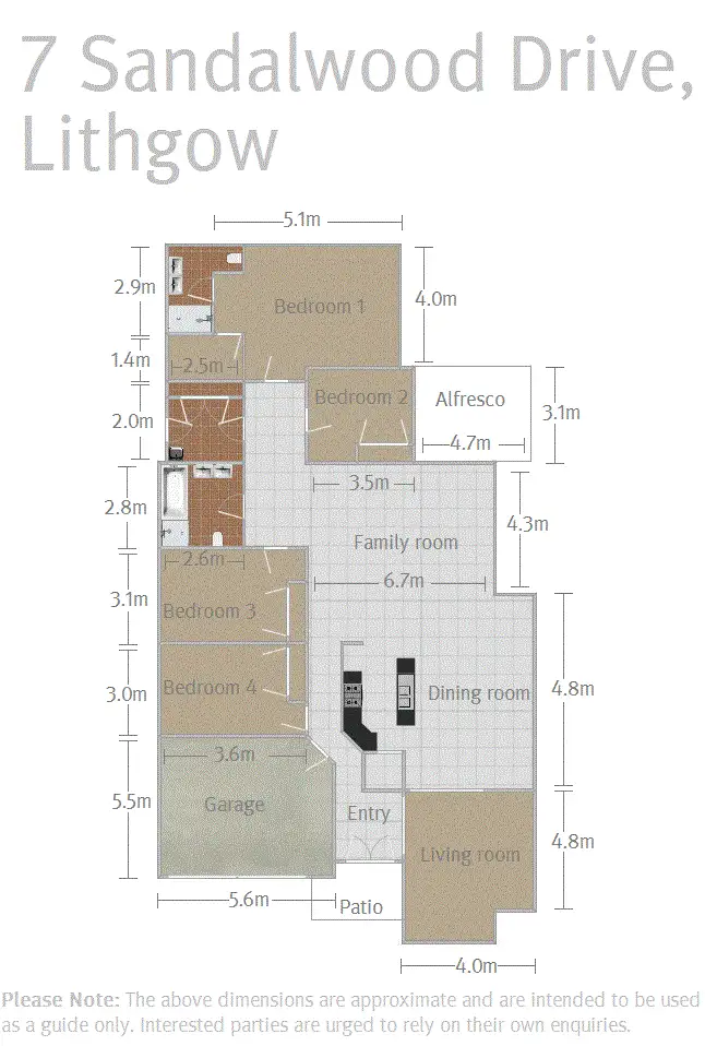 Floorplan of Homely house listing, 7 Sandalwood Drive, Lithgow NSW 2790