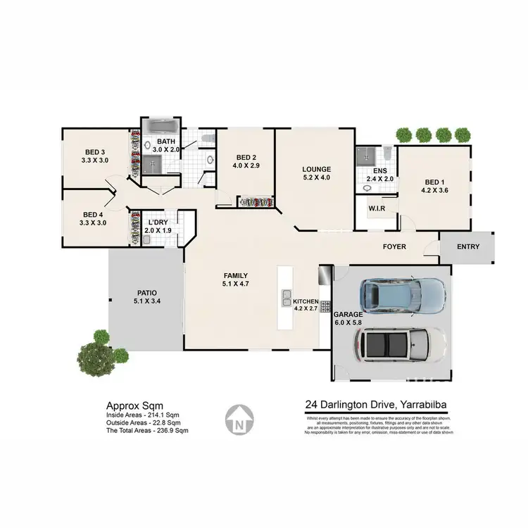Floorplan of Homely house listing, 24 Darlington Drive, Yarrabilba QLD 4207