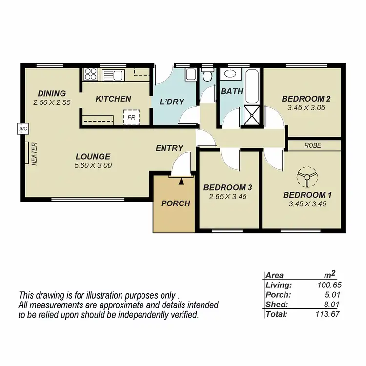 Floorplan of Homely house listing, 42 McKenzie Road, Elizabeth Downs SA 5113