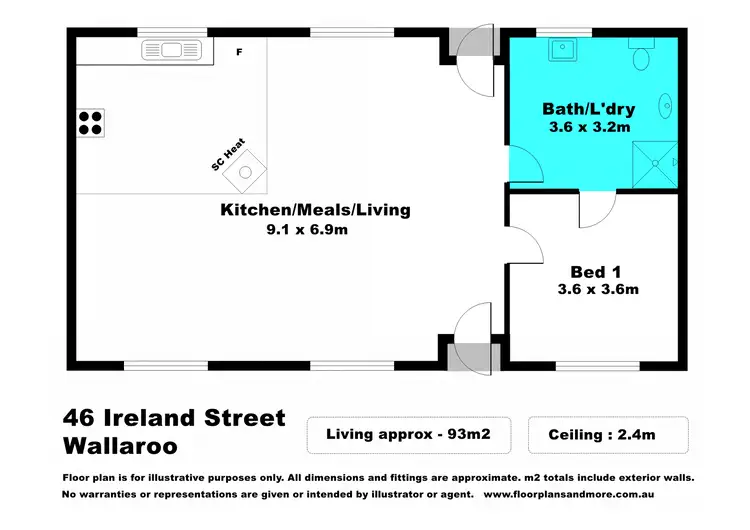 Floorplan of Homely house listing, 46 Ireland Street, Wallaroo SA 5556