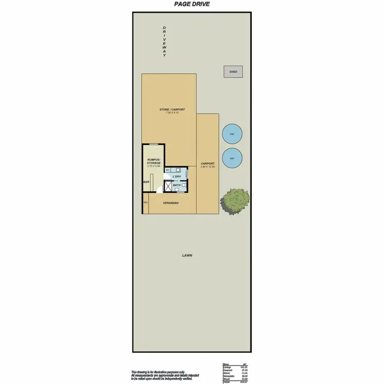 Floorplan of Homely house listing, 110 Page Drive, Blanchetown SA 5357
