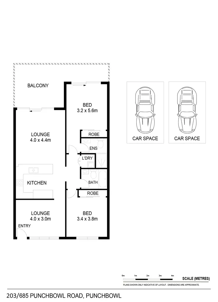 Floorplan of Homely unit listing, 203/685 Punchbowl Road, Punchbowl NSW 2196
