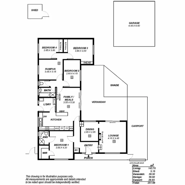 Floorplan of Homely house listing, 629 Yatala Vale Road, Fairview Park SA 5126