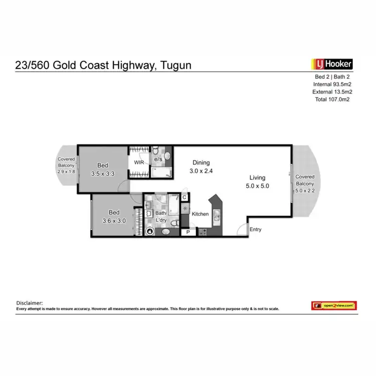 Floorplan of Homely unit listing, 23/560 Gold Coast Highway, Tugun QLD 4224