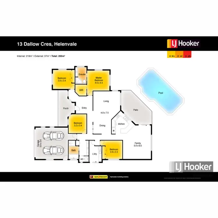 Floorplan of Homely house listing, 13 Dallow Crescent, Helensvale QLD 4212