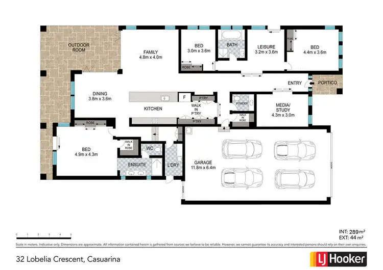 Floorplan of Homely house listing, 32 Lobelia Crescent, Casuarina NSW 2487