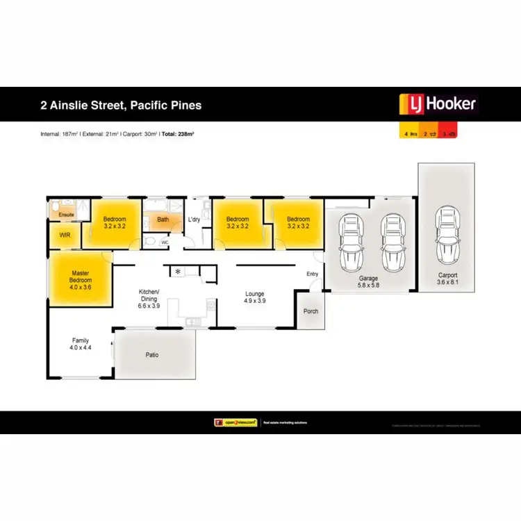 Floorplan of Homely house listing, 2 Ainslie Street, Pacific Pines QLD 4211