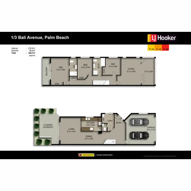 Floorplan of Homely house listing, 1/3 Bali Avenue, Palm Beach QLD 4221