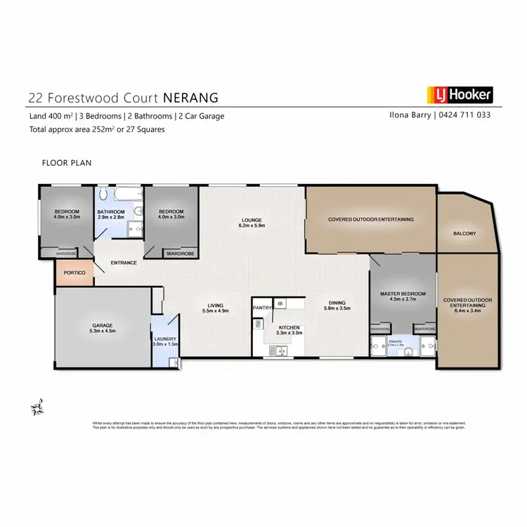 Floorplan of Homely house listing, 22 Forestwood Court, Nerang QLD 4211