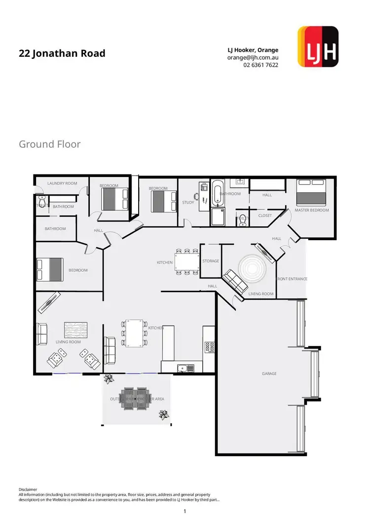 Floorplan of Homely house listing, 22 Jonathon Road, Orange NSW 2800