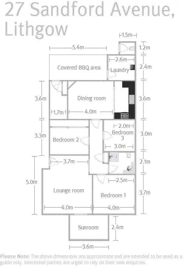 Floorplan of Homely house listing, 27 Sandford Avenue, Lithgow NSW 2790