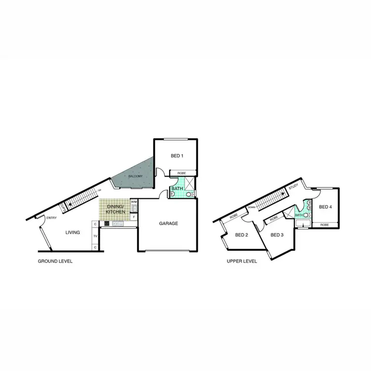 Floorplan of Homely townhouse listing, 5C Bellbird Loop, Lawson ACT 2617