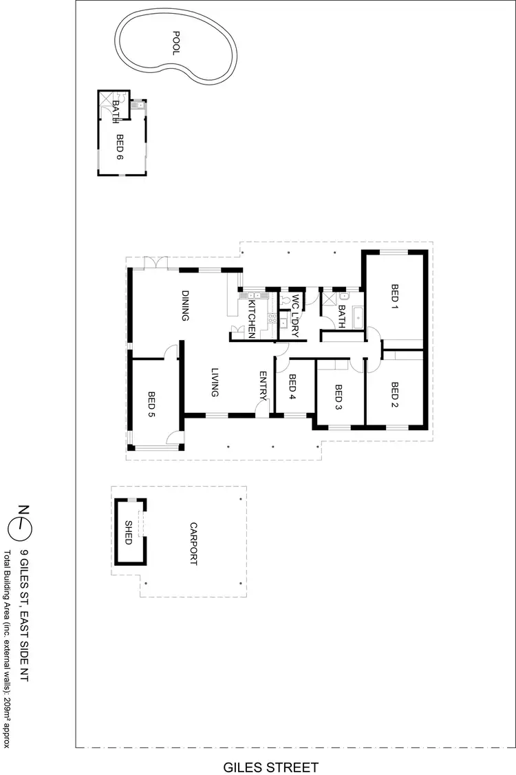 Floorplan of Homely house listing, 9 Giles Street, East Side NT 870