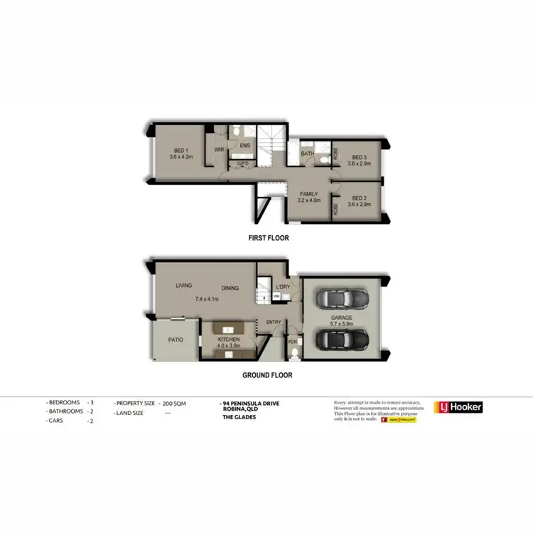 Floorplan of Homely house listing, 24 Peninsula Drive, Robina QLD 4226