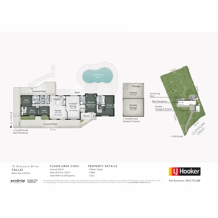 Floorplan of Homely house listing, 15 Glenaura Drive, Tallai QLD 4213