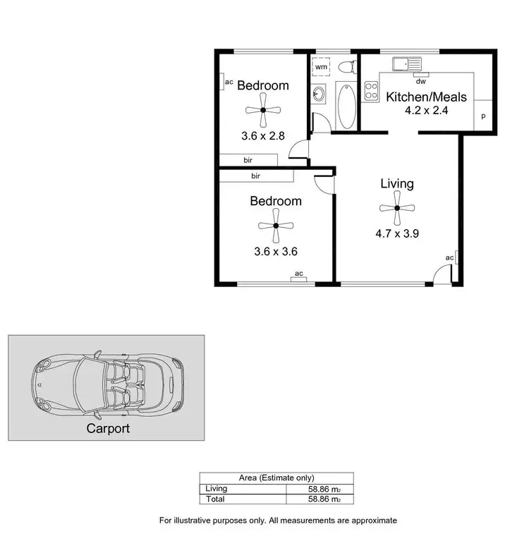Floorplan of Homely unit listing, 5/18 Northcote Street, Kilburn SA 5084