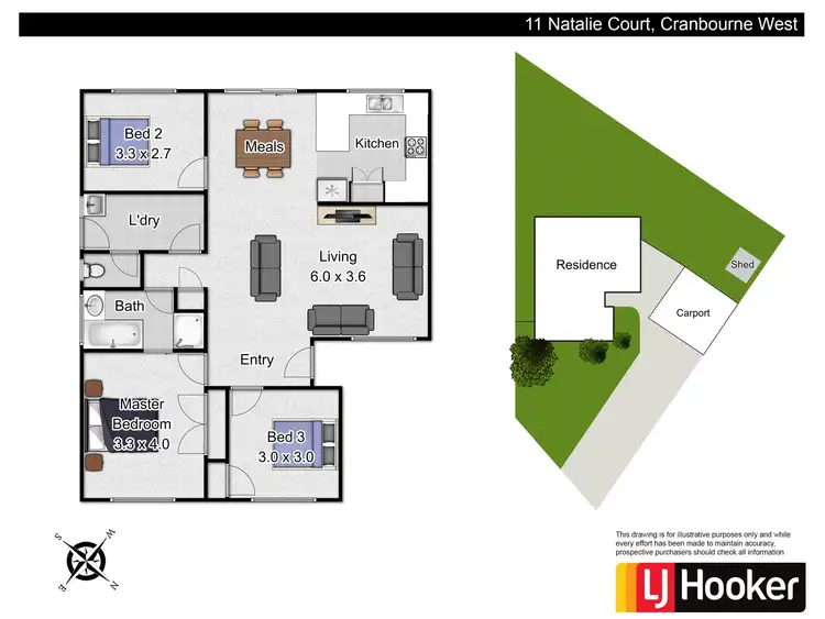 Floorplan of Homely house listing, 11 Natalie Court, Cranbourne West VIC 3977