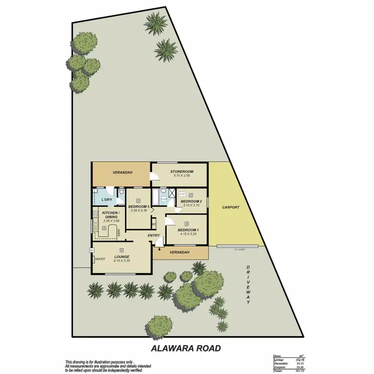Floorplan of Homely house listing, 20 Alawara Road, Ingle Farm SA 5098