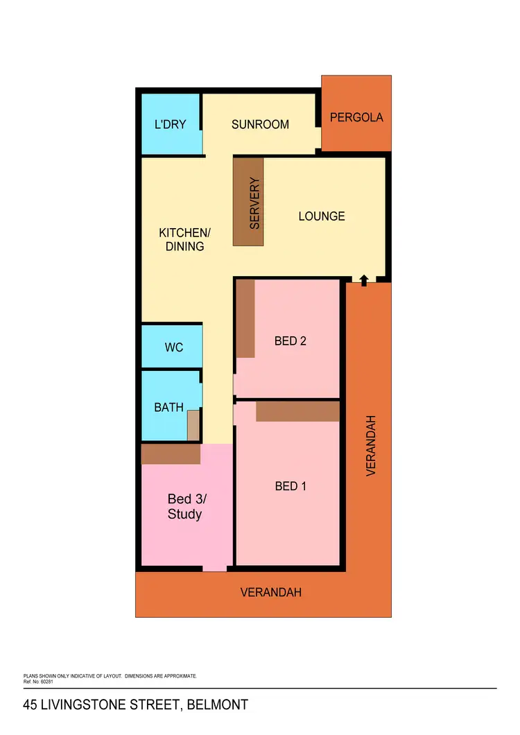 Floorplan of Homely house listing, 45 Livingstone Street, Belmont NSW 2280