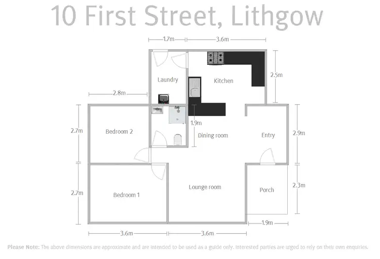 Floorplan of Homely house listing, 10 First Street, Lithgow NSW 2790