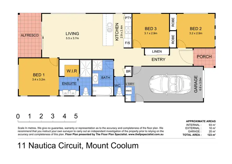 Floorplan of Homely house listing, 11 Nautica Circuit, Mount Coolum QLD 4573