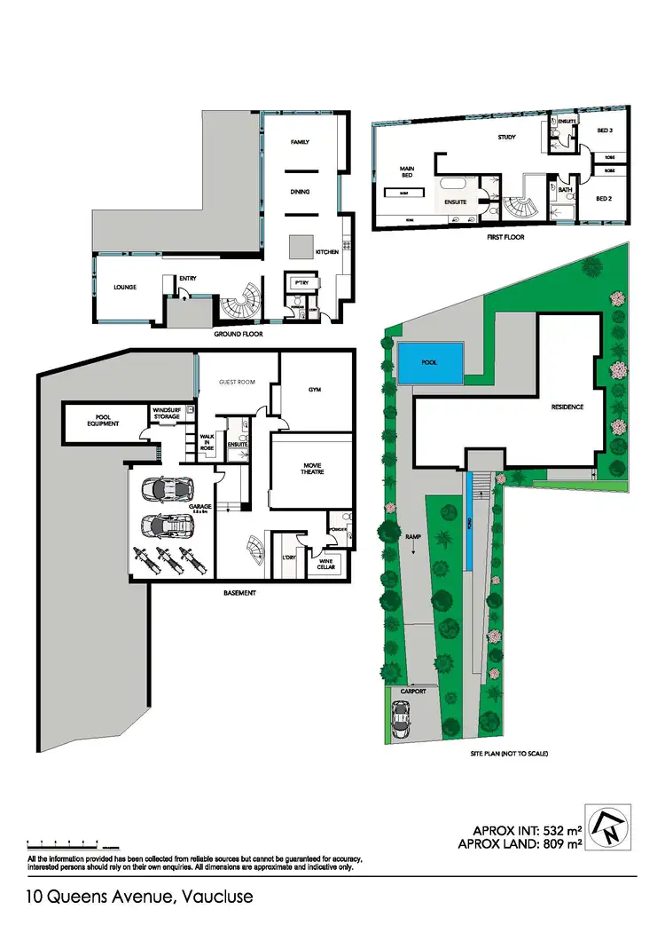 Floorplan of Homely house listing, 10 Queens Ave, Vaucluse NSW 2030