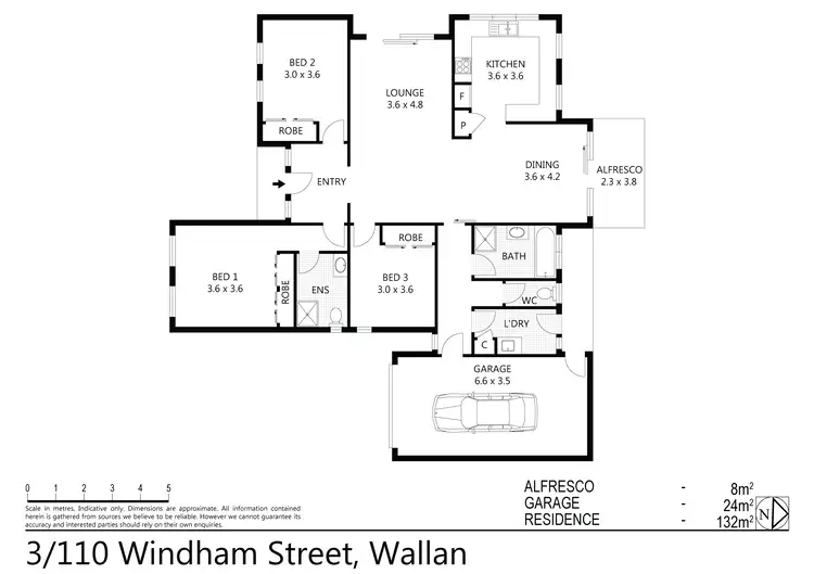 Floorplan of Homely unit listing, Unit 3/110 Windham Street, Wallan VIC 3756