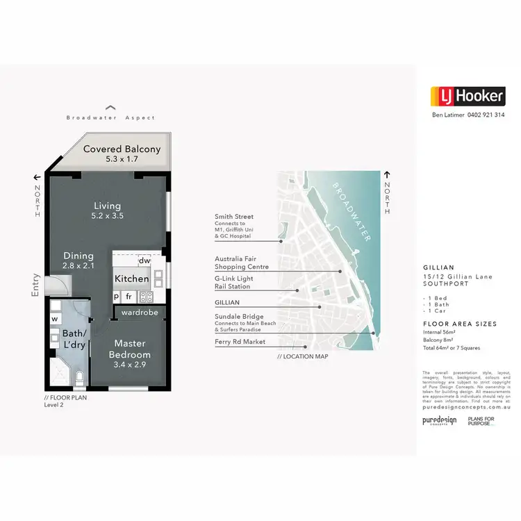 Floorplan of Homely unit listing, 15/12 Gillian Lane, Southport QLD 4215