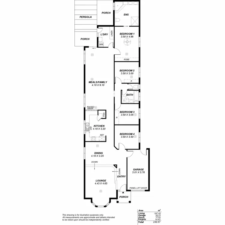 Floorplan of Homely house listing, 4 Castres Street, Glynde SA 5070