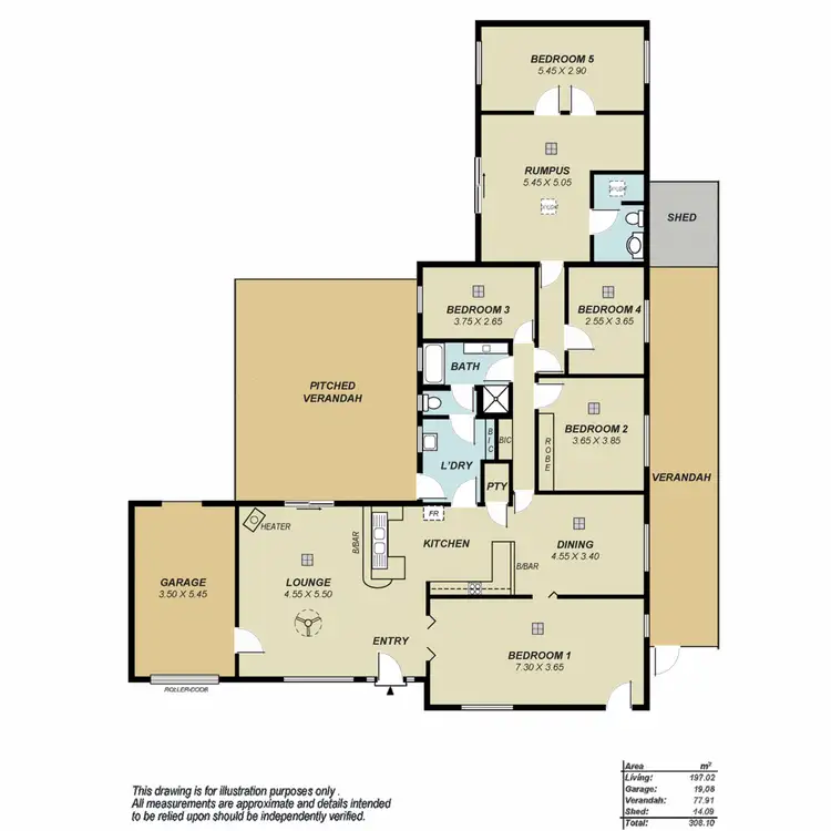 Floorplan of Homely house listing, 18 Pangari Drive, Fairview Park SA 5126